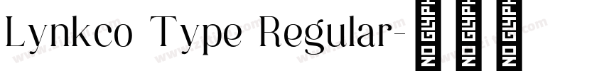 Lynkco Type Regular字体转换